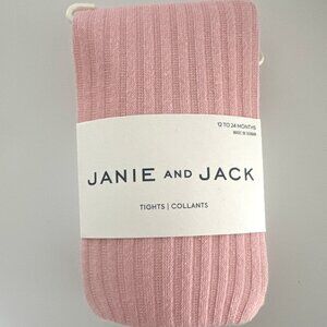 NWT Janie and Jack Girl Pink Tights - New Kids | Color: Pink | Size: 24 Months
